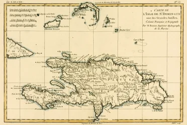 La colonia francesa y española de la isla de Santo Domingo de las Antillas Mayores, de 